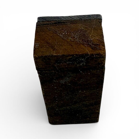 Antique Etched Steel Printing Block Featuring Intricate Artistic Relief Design - Picture 7 of 9